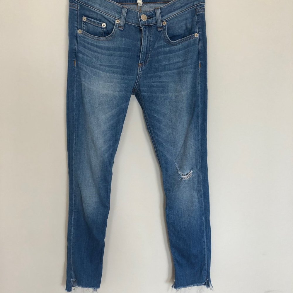Rag & Bone Cropped Frayed Jeans